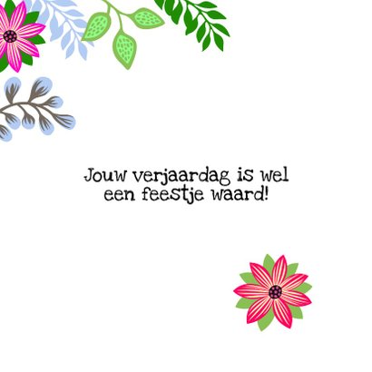 Verjaardagskaart dansende kat met confetti 2