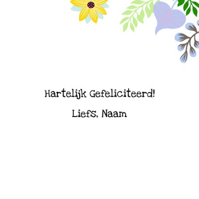 Verjaardagskaart dansende kat met confetti 3