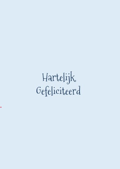 Verjaardagskaart De jarige in de lucht 3