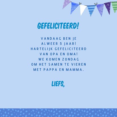Verjaardagskaart dinosaurus ballonnen 3