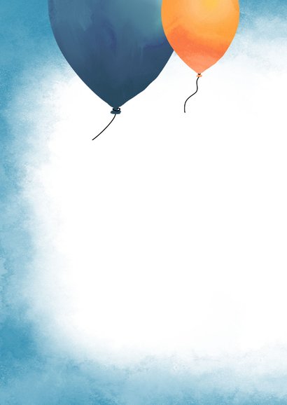 Verjaardagskaart draak in luchtballon 2