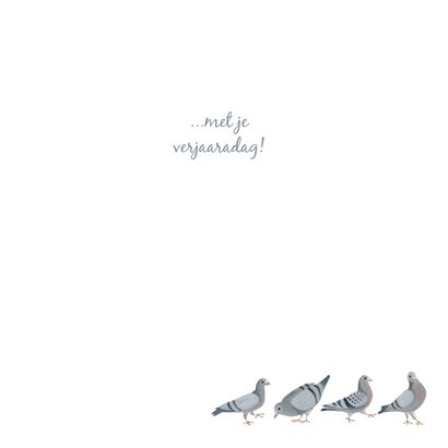 Verjaardagskaart Duiven Vogels 3