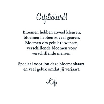 Verjaardagskaart een kleurrijke bloemenpracht 3