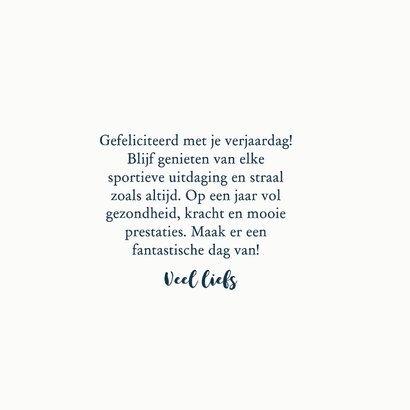 Verjaardagskaart eeuwige jeugd op de motor 3