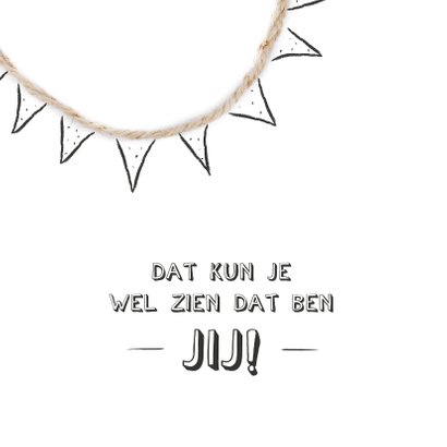 Verjaardagskaart er is er een jarig hoera hoera! 2