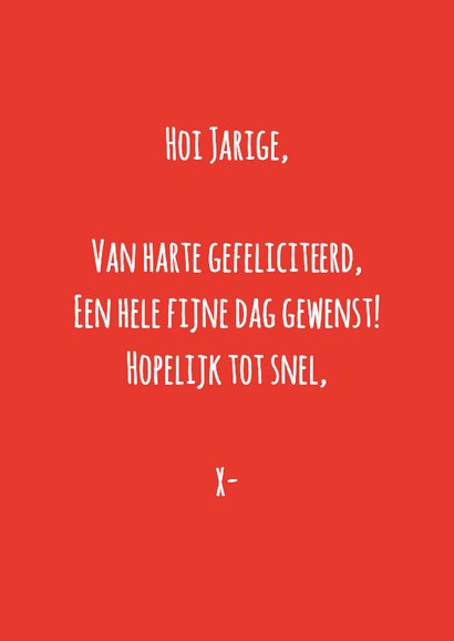 Verjaardagskaart er is er eendje jarig feesteendje! 3