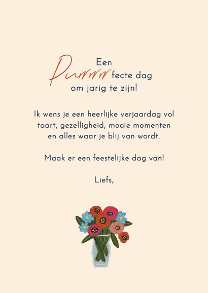 Verjaardagskaart feestelijke verjaardag bij de bakker 3