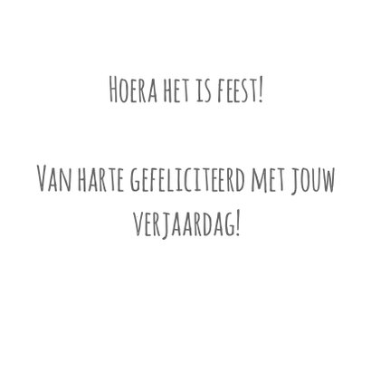 Verjaardagskaart Feestje zwart-wit 3