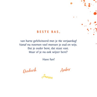 verjaardagskaart felicitatie hip feestje bier neon 3