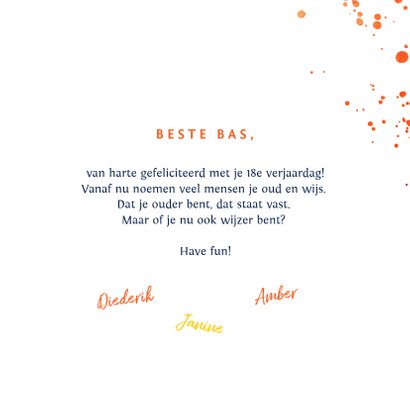 verjaardagskaart felicitatie hip feestje bier neon 3
