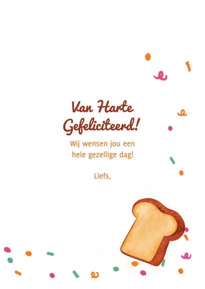 Verjaardagskaart felicitatie toast voor je verjaardag vrouw  3