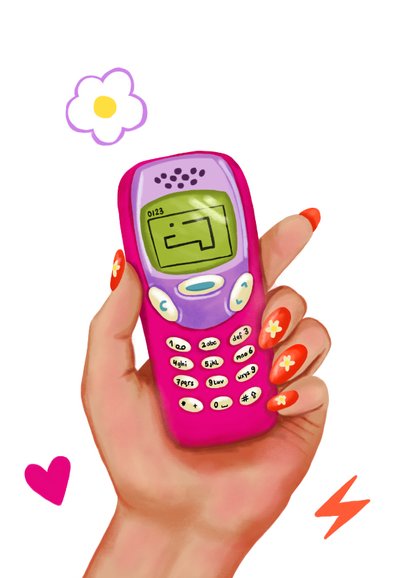 Verjaardagskaart felicitatie vrouw retro old telefoon 2