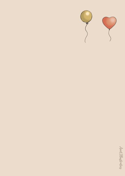Verjaardagskaart Fien en Teun met ballonnen 2