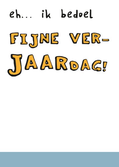 Verjaardagskaart Fijne verhaardag 2