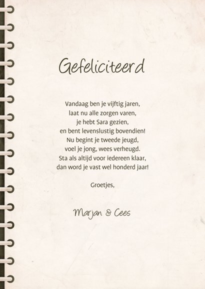 Verjaardagskaart fotoboek 'kleine meisjes worden groot' 3