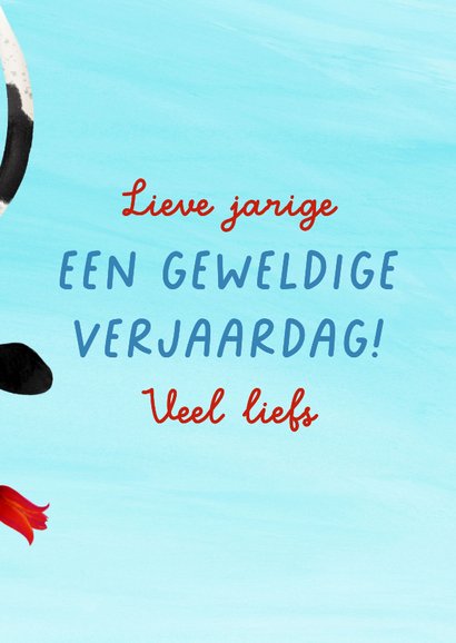 Verjaardagskaart 'Gefeliciflapstaart' 3