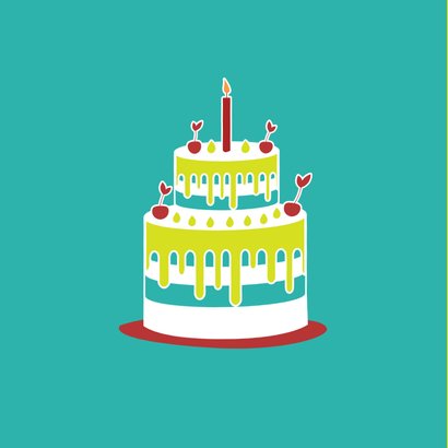 Verjaardagskaart - GefeliciTAART 2