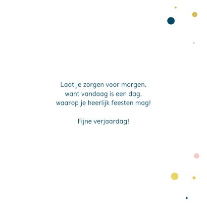Verjaardagskaart geometrisch kader 3