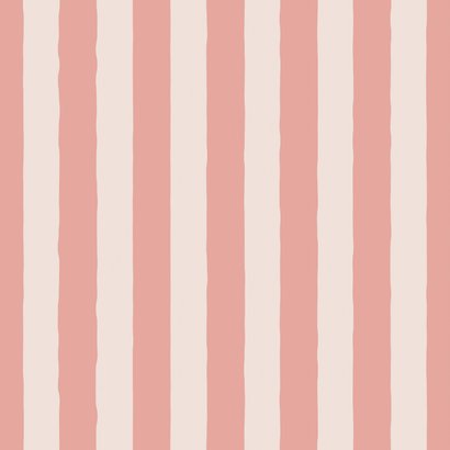 Verjaardagskaart gestreept hiep hiep roze turquoise 2