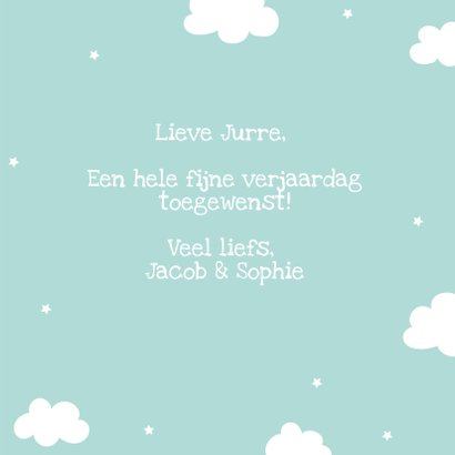 Verjaardagskaart Giraffe - Jongen 3