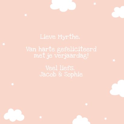 Verjaardagskaart Giraffe - Meisje 3