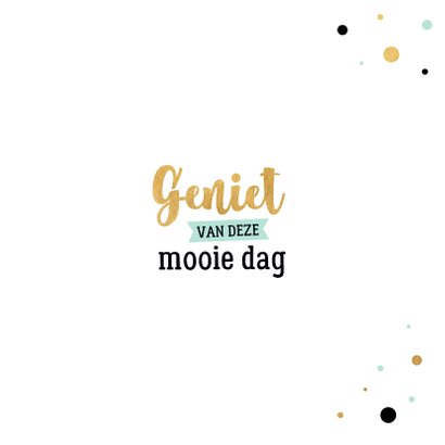 Verjaardagskaart goud stippen 3