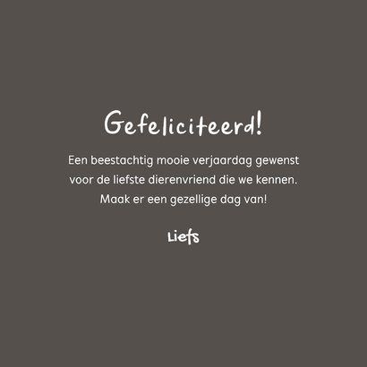 Verjaardagskaart grappig hoera kat poes humor 3