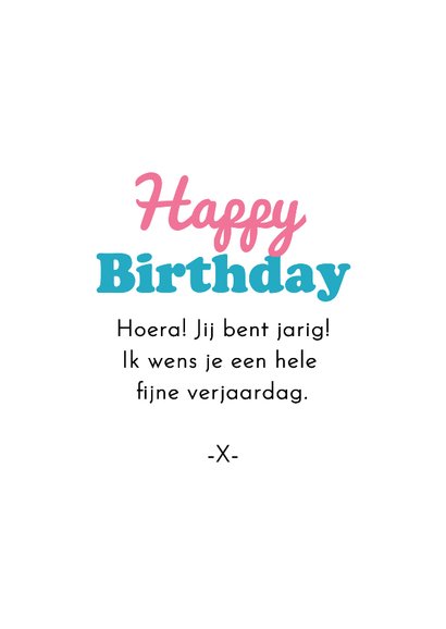 Verjaardagskaart grappig paard smile birthday confetti 3