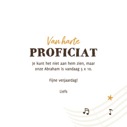 Verjaardagskaart grappig trompet toet gefeliciteerd muziek 3