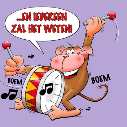 Verjaardagskaart grappige beesten - HE 3