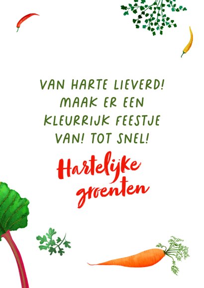 Verjaardagskaart 'Groenten-boeket' 3