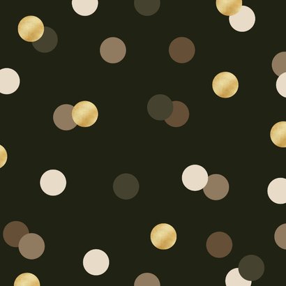 Verjaardagskaart grote 65 confetti leeftijd groen goud 2