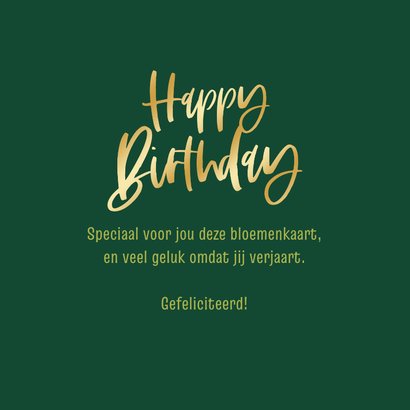 Verjaardagskaart happy birthday vrolijk bloemen kleurrijk 3