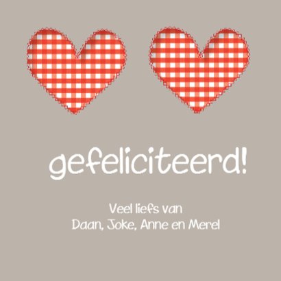 Verjaardagskaart HarteLief Vierkant 3