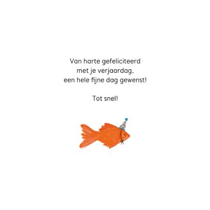 Verjaardagskaart have a fintastic birthday met vis 3