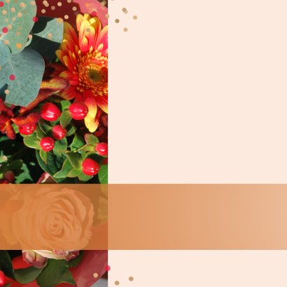 Verjaardagskaart herfstbloemen 2