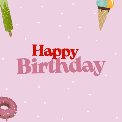 Verjaardagskaart Hi sweety, happy Birthday! 2
