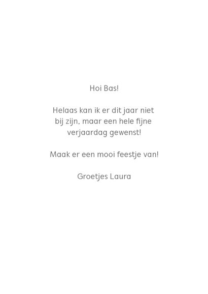 Verjaardagskaart hieperdepiep... hoera! met feestmuts 3