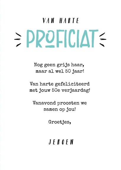 Verjaardagskaart hip stoer hooray man 50 jaar 3