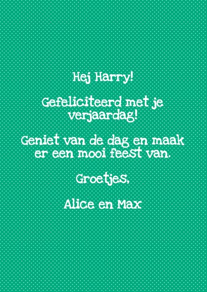 Verjaardagskaart Hoera Harry 3