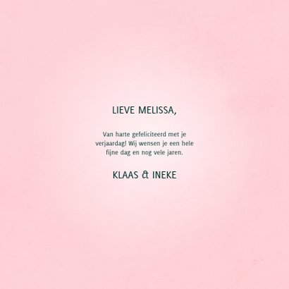 Verjaardagskaart hoera met bloemen 3
