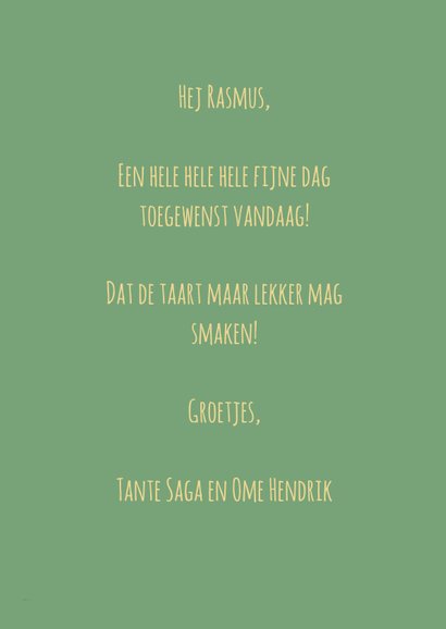 Verjaardagskaart Hoerarex Taart! 3