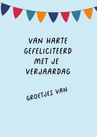 Verjaardagskaart hond met feestmuts 3