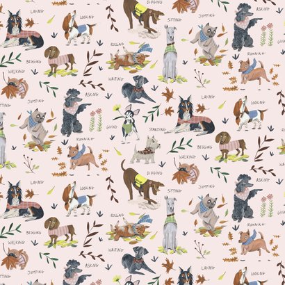 Verjaardagskaart honden illustratie liefde 2