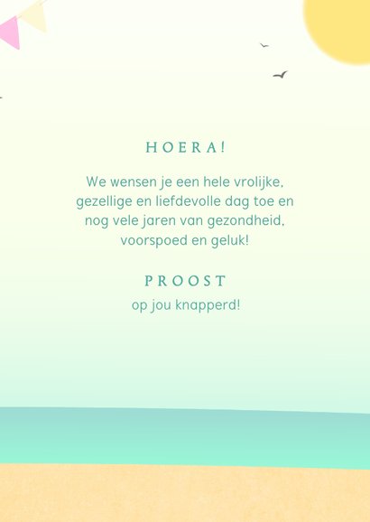 Verjaardagskaart humor flamingo tropisch cocktail 3