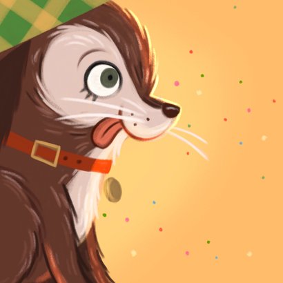 Verjaardagskaart jarige kleine puppy 2