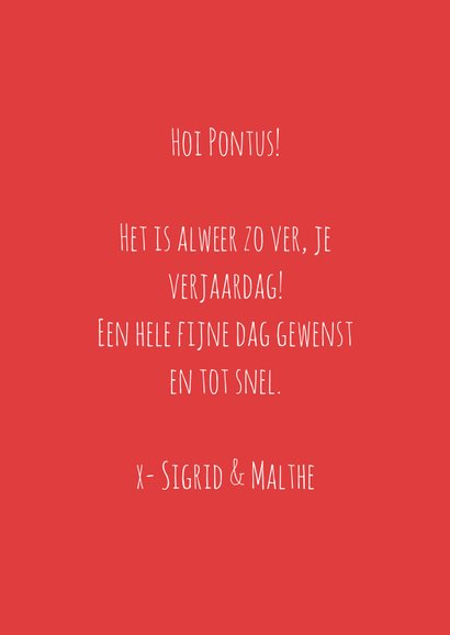 Verjaardagskaart joepie de poepie drolletje 3