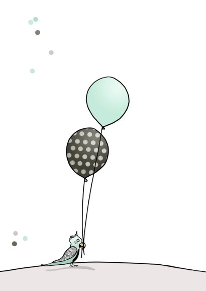 Verjaardagskaart jongen ballon a 2