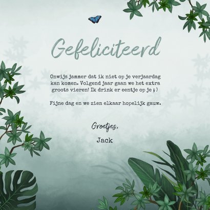Verjaardagskaart jungle toekan 3