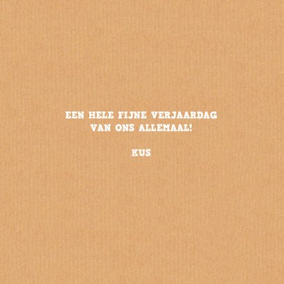 Verjaardagskaart karton tiener meid 3